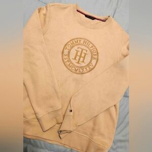TOMMY HILFIGER, size small, Beige sweatshirt
